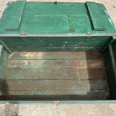 Primitive Wood Box with Lift Lid