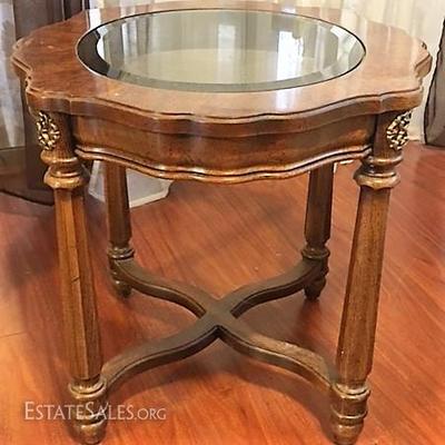 Glass Top Side Table