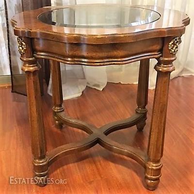 Glass Top Side Table