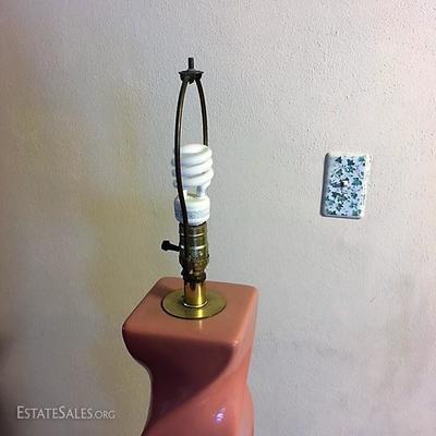 Tall Pink Contemporary Floor Lamp