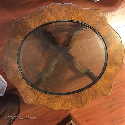 Glass Top Side Table