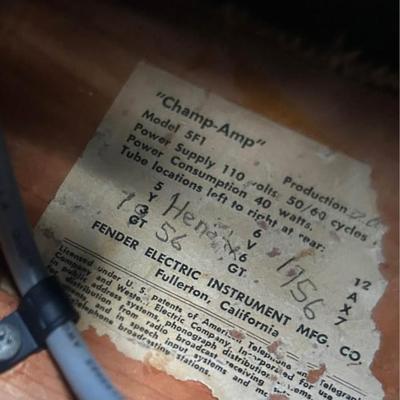 1962 Fender Tweed Champ amp