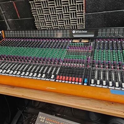 Complete Sony 24ch 2 inch tape recording machine with a Toft 32ch board. Lots of extras