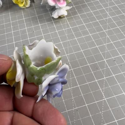 Set of 6 Napkin Porcelain, LOVELY Napkin Rings