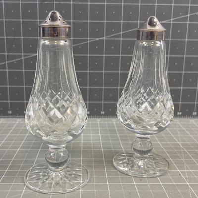 Gorgeous Set of Salt & Pepper WATERFORD Marked 