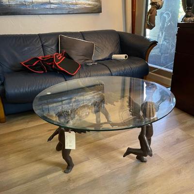 Antique cherub coffee table 