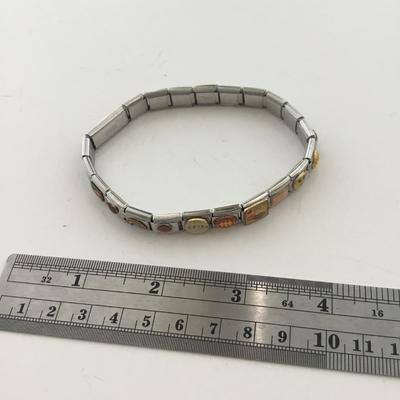 Marked charm stretchy bracelet