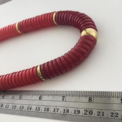 Red fashion unique necklace