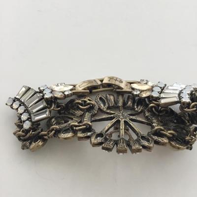 C L marked faux gemstone beautiful bracelet