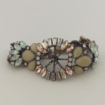 C L marked faux gemstone beautiful bracelet