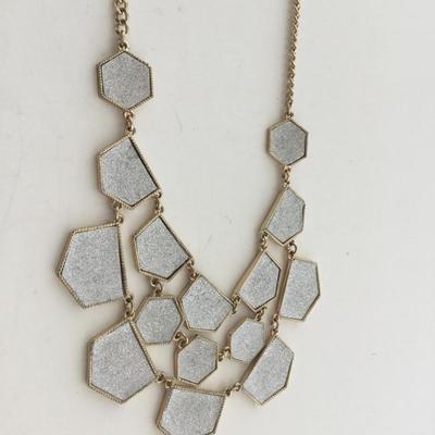 Gold tone fashion necklace