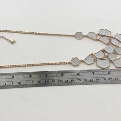 Gold tone fashion necklace