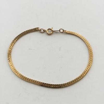 Gold tone Korea marked chain like bracelet