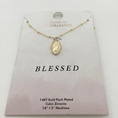 Blessed 14KT gold flash plated