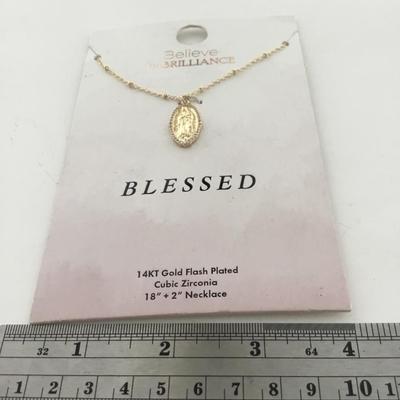Blessed 14KT gold flash plated