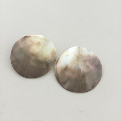 Shell type vintage clip on earrings