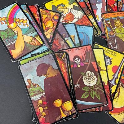 -10- TAROT | Morgan-Greer Tarot Cards & Wood Box With Instructions