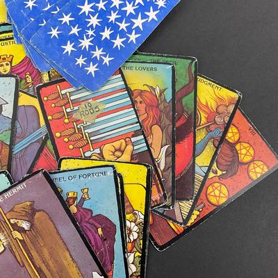 -10- TAROT | Morgan-Greer Tarot Cards & Wood Box With Instructions