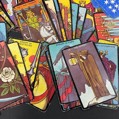 -10- TAROT | Morgan-Greer Tarot Cards & Wood Box With Instructions