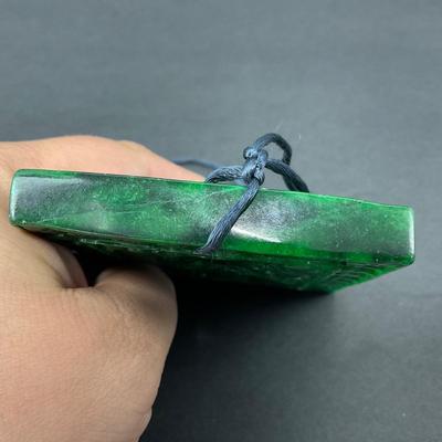 -11- JADE | Double Sided Carved Solid Jade Piece