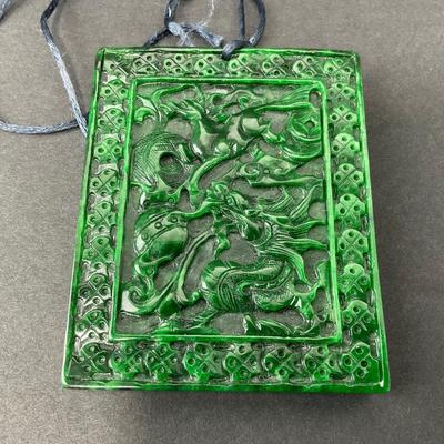 -11- JADE | Double Sided Carved Solid Jade Piece