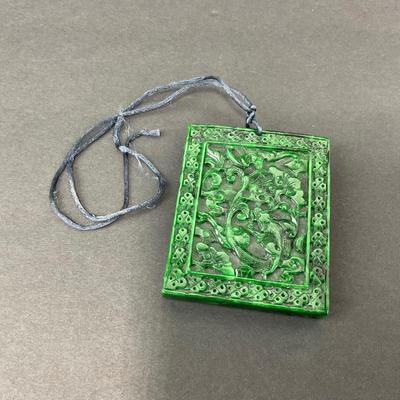 -11- JADE | Double Sided Carved Solid Jade Piece