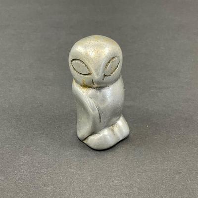 -12- GORDON HOSELTON | Signed & Numbered Mid Century Aluminum Owl Sculpture