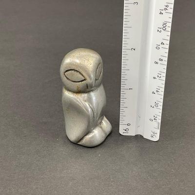 -12- GORDON HOSELTON | Signed & Numbered Mid Century Aluminum Owl Sculpture