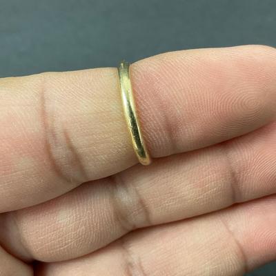-15- GOLD | 14K Gold Band Ring | Marked