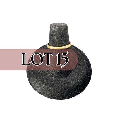 -15- GOLD | 14K Gold Band Ring | Marked