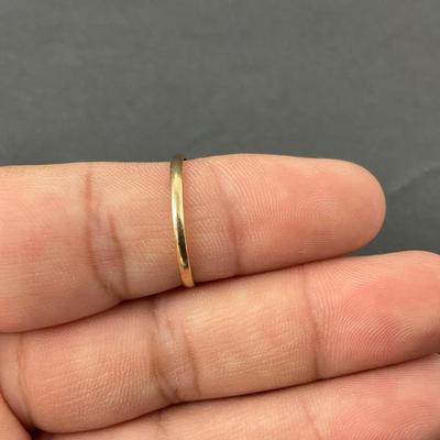 -18- GOLD | 14K Gold & Ruby Red Stone | Marked