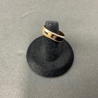 -19- GOLD | 14K Bent Ring | Marked