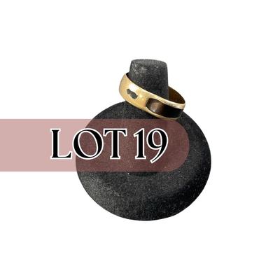 -19- GOLD | 14K Bent Ring | Marked