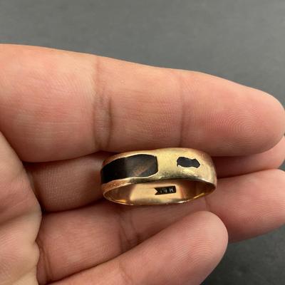 -19- GOLD | 14K Bent Ring | Marked