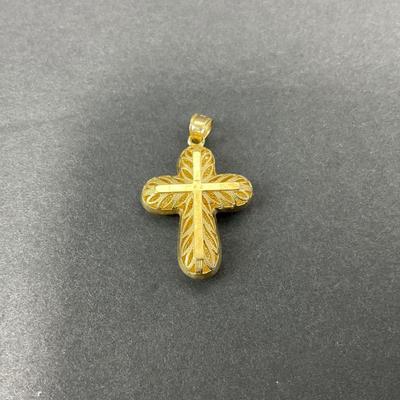 -20- GOLD | 14K Gold Pendant Cross | Marked