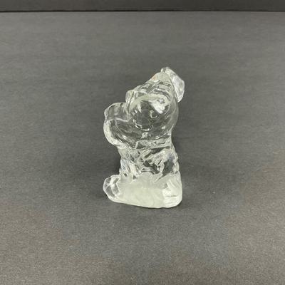 -21- GLASSWARE | One Kenneth Haley Crystal Boxer | One Art Glass Scottie Dog