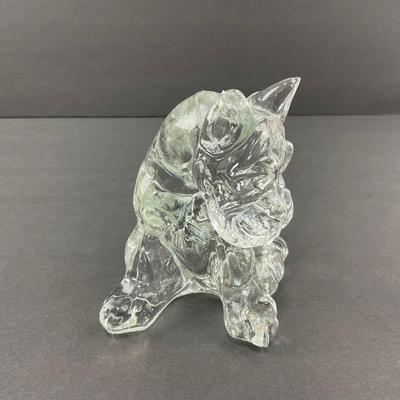 -21- GLASSWARE | One Kenneth Haley Crystal Boxer | One Art Glass Scottie Dog