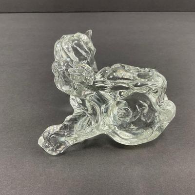 -21- GLASSWARE | One Kenneth Haley Crystal Boxer | One Art Glass Scottie Dog