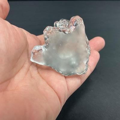 -21- GLASSWARE | One Kenneth Haley Crystal Boxer | One Art Glass Scottie Dog