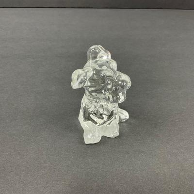 -21- GLASSWARE | One Kenneth Haley Crystal Boxer | One Art Glass Scottie Dog