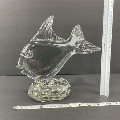 -22- MURANO | Art Glass Fish On Waves