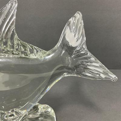 -22- MURANO | Art Glass Fish On Waves