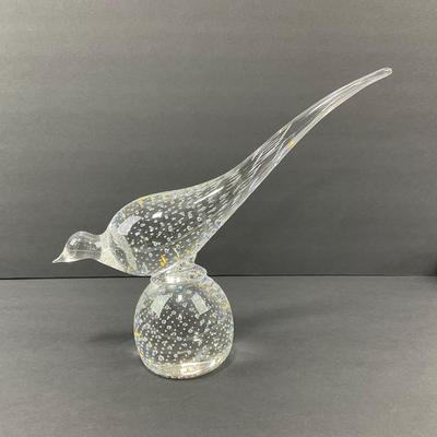 -24- GLASSWARE | Art Glass Bullicante Heavy Bird | Damage