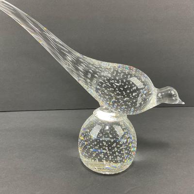 -24- GLASSWARE | Art Glass Bullicante Heavy Bird | Damage