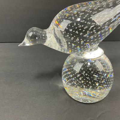 -24- GLASSWARE | Art Glass Bullicante Heavy Bird | Damage