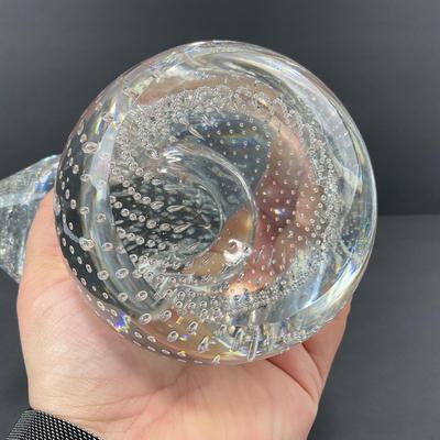 -24- GLASSWARE | Art Glass Bullicante Heavy Bird | Damage