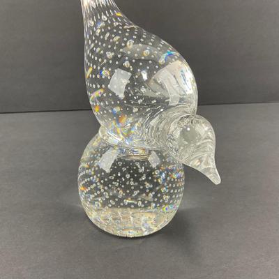 -24- GLASSWARE | Art Glass Bullicante Heavy Bird | Damage