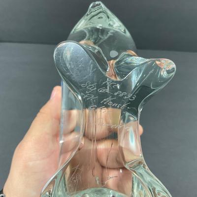 -26- SWEDEN | Acc Style 8833 FM. Konst. Glass Hippo Figure | Signed