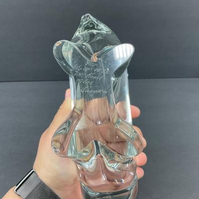 -26- SWEDEN | Acc Style 8833 FM. Konst. Glass Hippo Figure | Signed