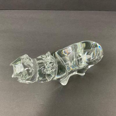 -26- SWEDEN | Acc Style 8833 FM. Konst. Glass Hippo Figure | Signed
